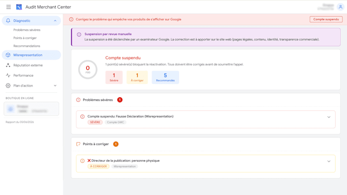 unlock your google merchant center account