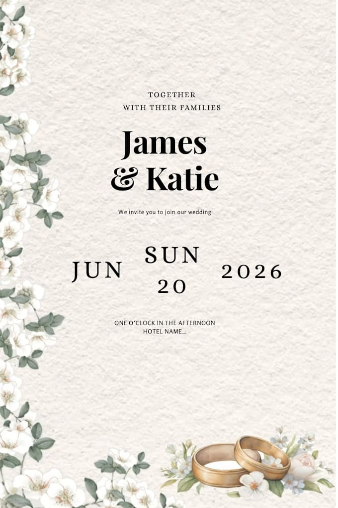 design elegant wedding event stationery