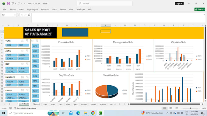 analyse and cleaning excel data