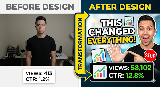 create high CTR youtube thumbnails