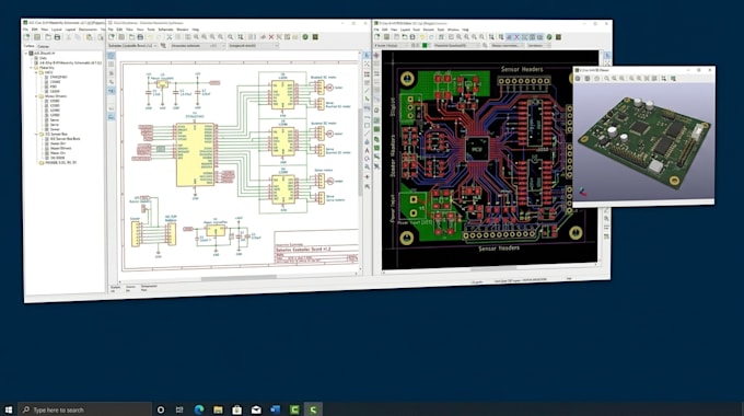 electrical electronics engineering robotics schematic kicad altium pcb design