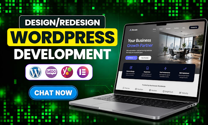 build wordpress website development, saas website, wordpress portfolio website