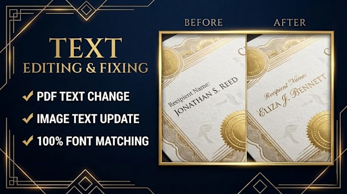 creative editable text design