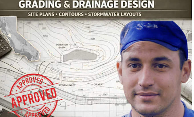 design site plan, grading ,drainage, erosion control and utility plan for permit