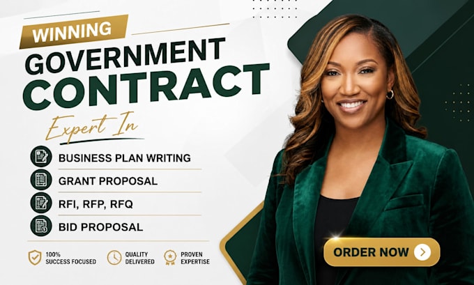 write a government contract bid proposal and rfp response