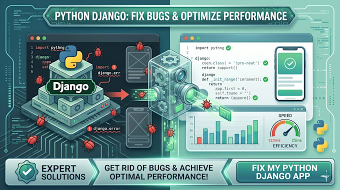 fix and optimize your python django bugs