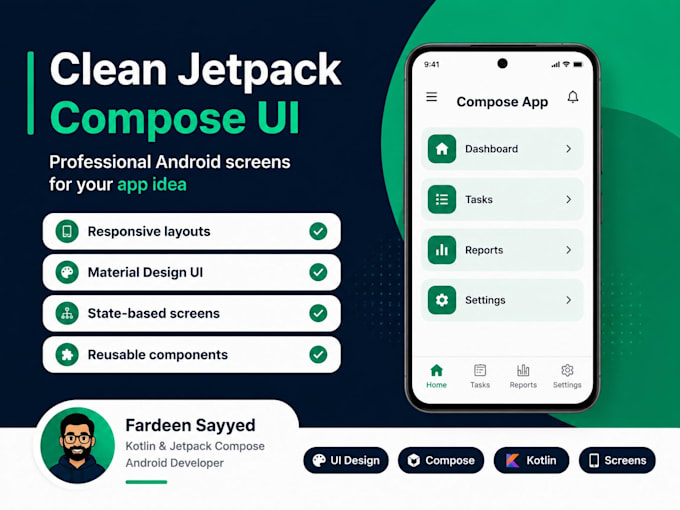 develop android app using kotlin and jetpack compose