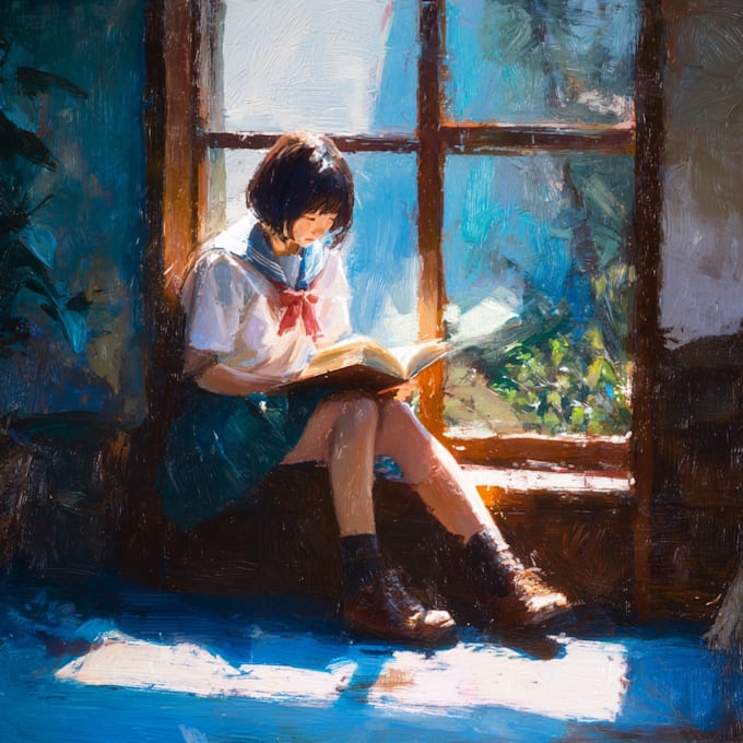 paint digital oil painting portrait