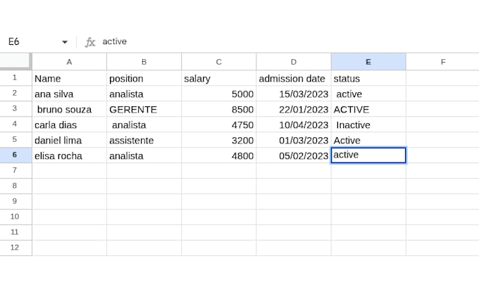 organize and clean your spreadsheets