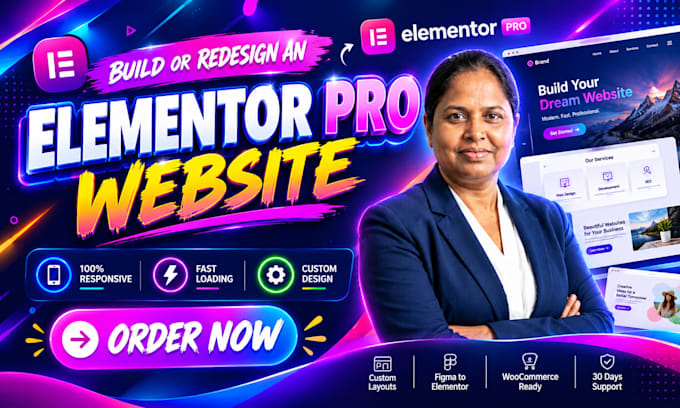 build or redesign an elementor pro website