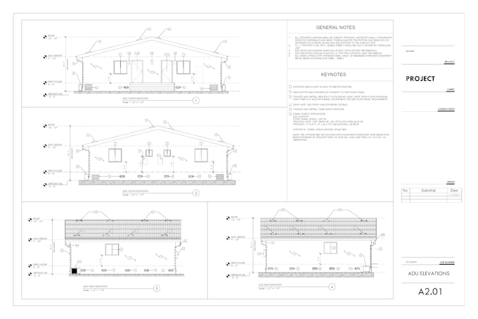 prepare adu permit sets and construction documents