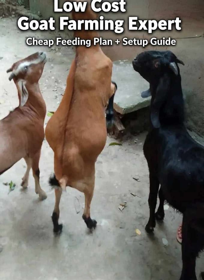 provide low cost goat farming consultation and setup guide