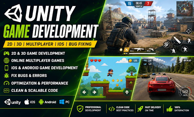 develop 2d mobile game, ios multiplayer game development in unity