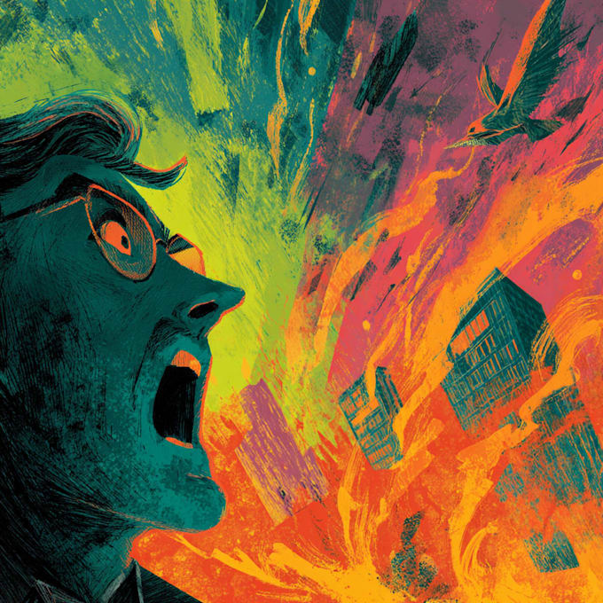 comic book illustration with comic book illustrator