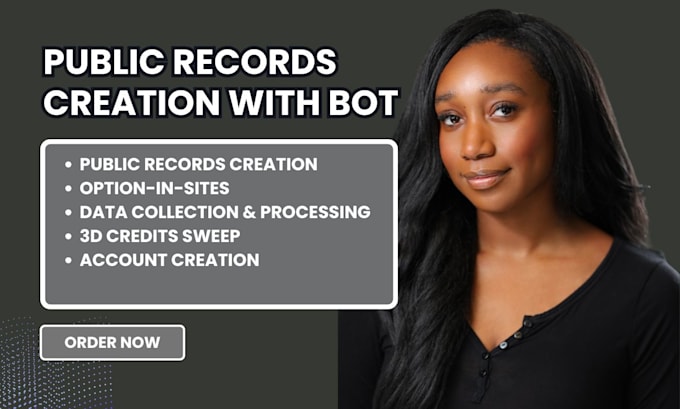do public records creation with bot