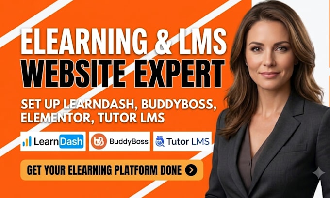 setup learndash buddyboss elementor tutor lms elearning course upload website