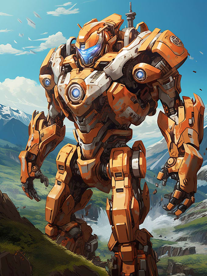 illustrate your mecha, robot and armored characters