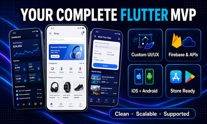 build a mobile app mvp using flutter for your startup