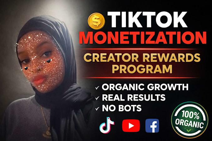 do complete tiktok monetization organically with creator rewards program