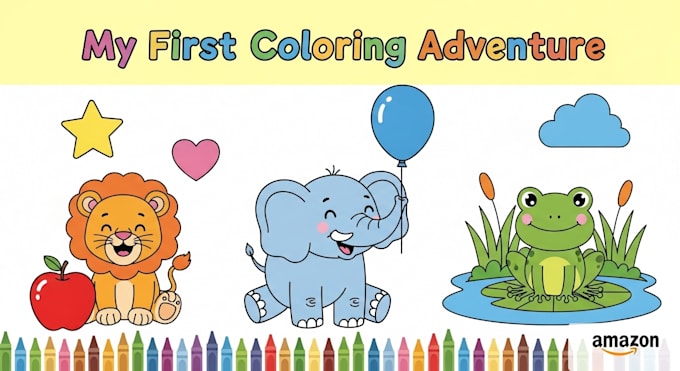 design toddlers and kids coloring book for amazon