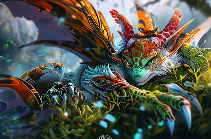 paint fantasy illustration and concept art
