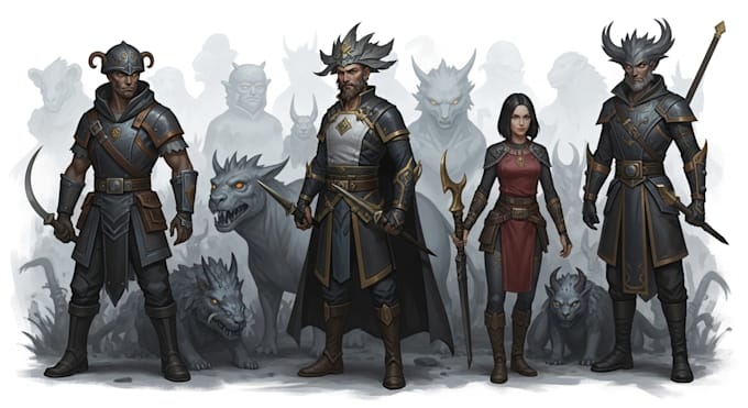 draw fantasy art characters and creatures