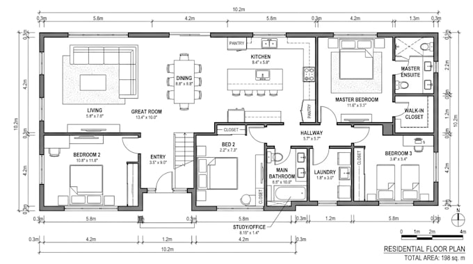 refine your cad floor plan with interior layout room redesign changes