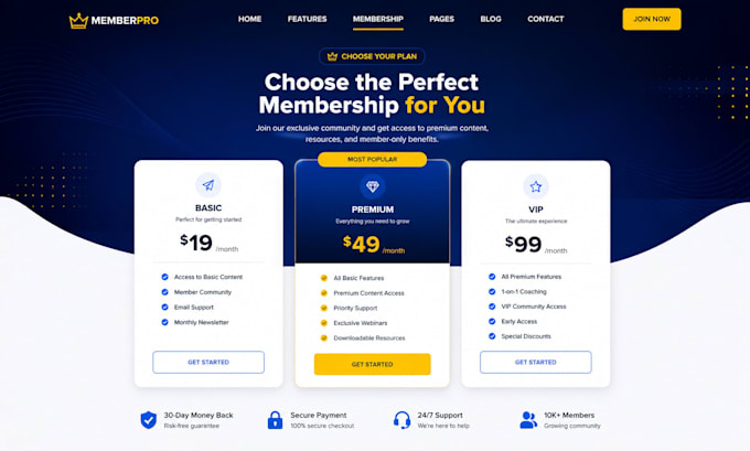 create a memberpress paid membership pro wordpress membership website