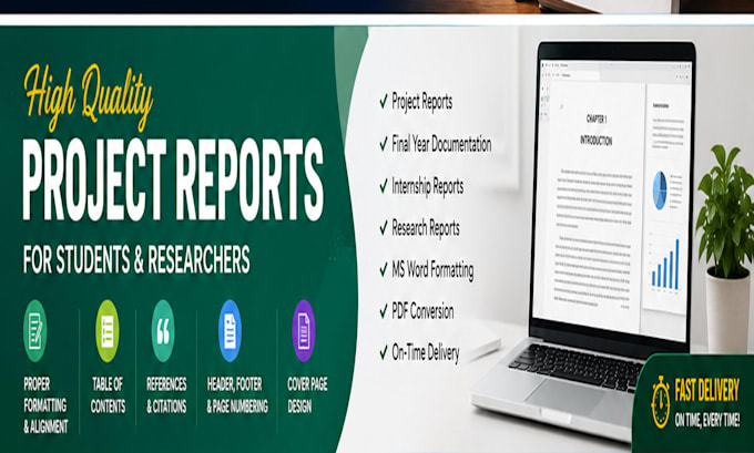 create professional university project reports and documentation
