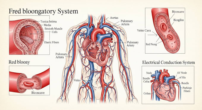 draw detailed medical illustrations