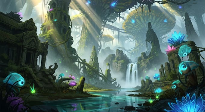 create environment concept art