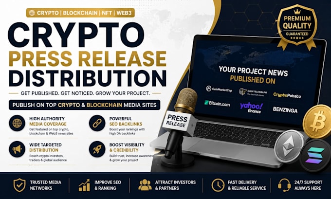 crypto press release distribution publish blockchain nft web3 pr high authority