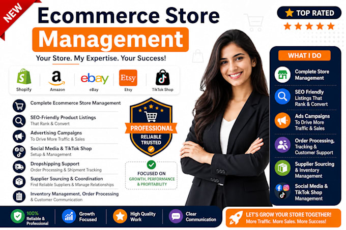 be your ecommerce virtual assistant and store manager