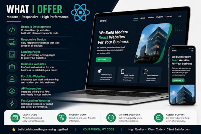 build a responsive reactjs website