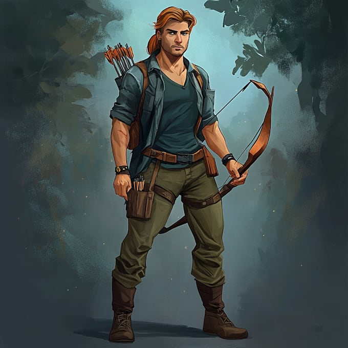 make a rpg character or dnd character art