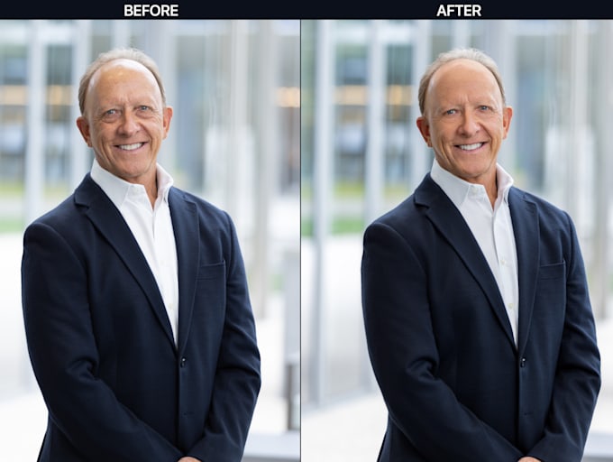 do business headshot and portrait retouch