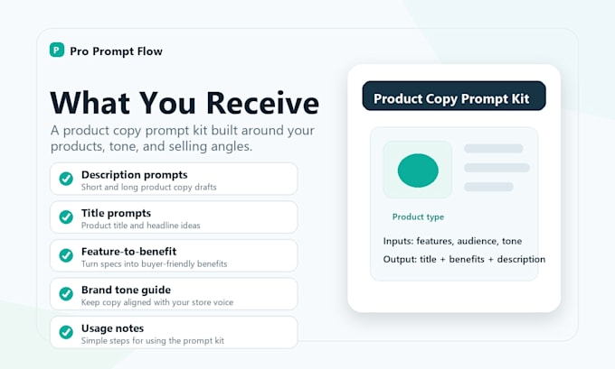 create chatgpt prompts for ecommerce product descriptions