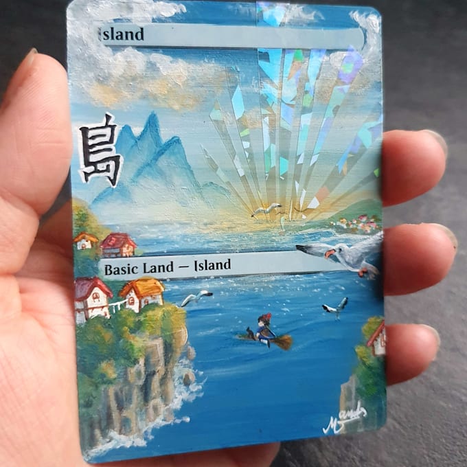 do custom handmade art altering designs for trading card games
