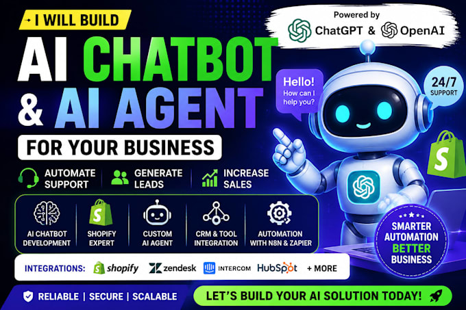 build ai chatbot and shopify ai agent with chatgpt integration