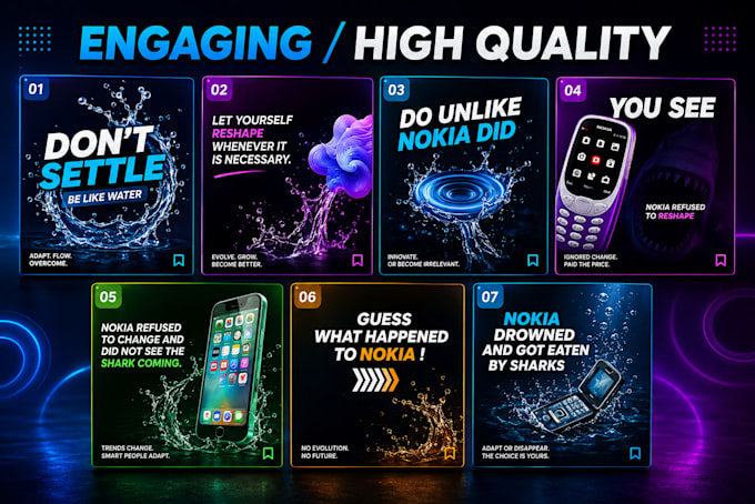 create amazing instagram carousel post design