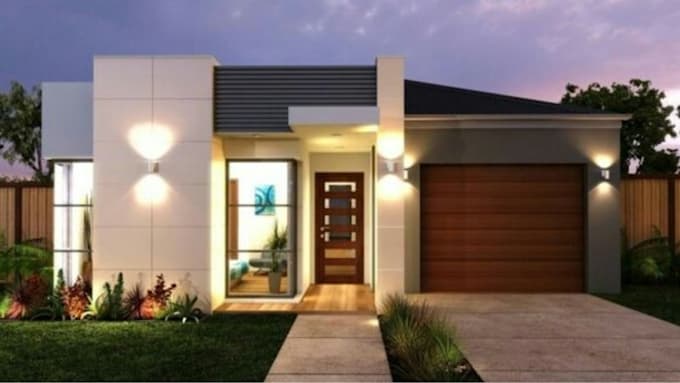 design house model, villa design, building plan, floor plan, residential design