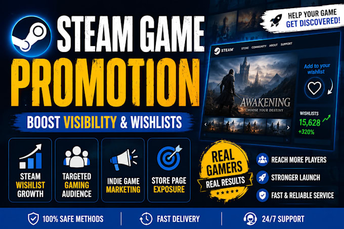 do steam game promotion, steam wishlist campaign