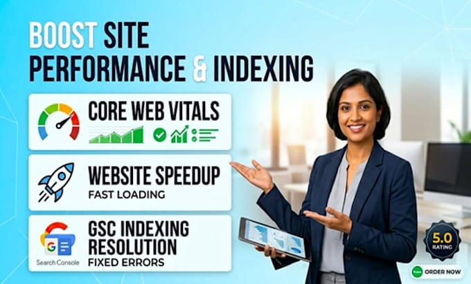 fix core web vitals, website speed and gsc indexing issues