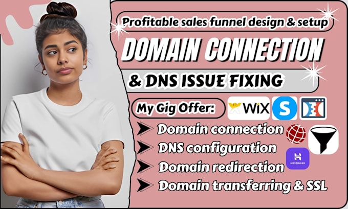 connect domain in godaddy, squarespace, or shopify website