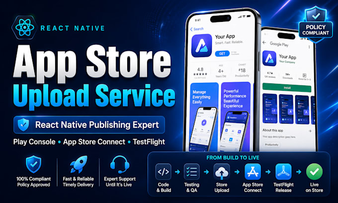 publish your react native app to the google play store and app store