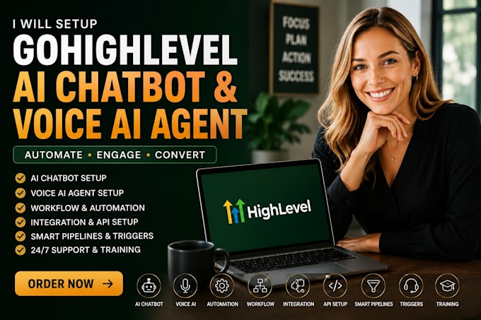 setup gohighlevel ai chatbot go high level voice ai agent chat bot workflow ghl