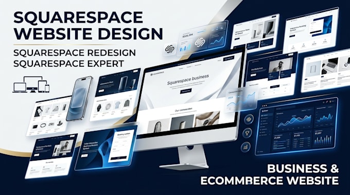 design, redesign or build a professional squarespace website, connect domain