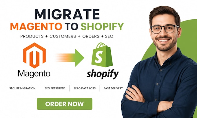 migrate magento to shopify website migration redesign magento transfer website