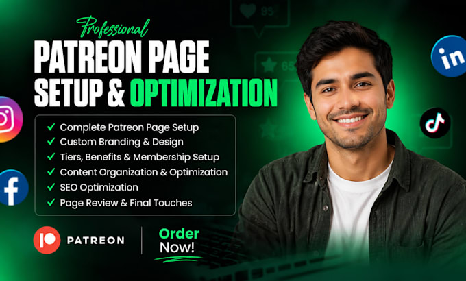 create professional patreon profile and patreon page setup