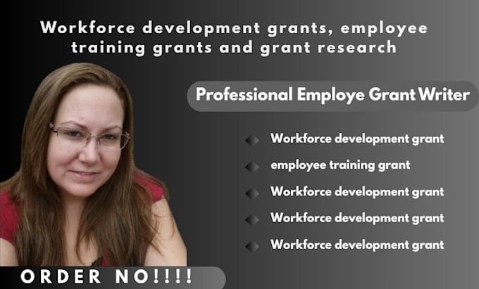 write workforce development grant proposals and employee training funding